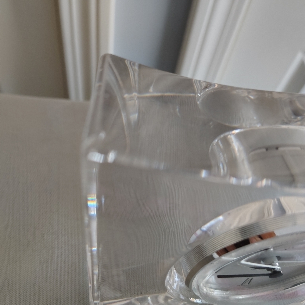 Mikasa Vintage Solitaire Crystal Clock - Picture 7 of 14